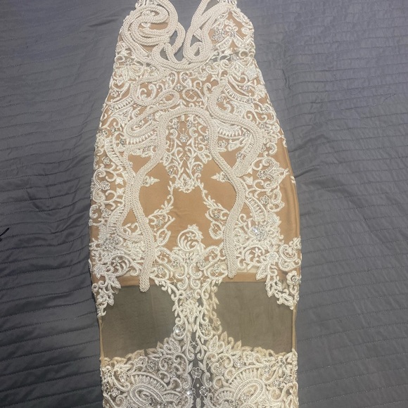 GALANNI EUDORA MIDI DRESS CREAM/NUDE - Picture 17 of 17